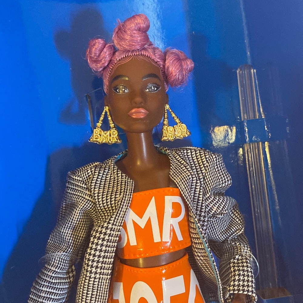 Barbie Bmr1959 Poseable Doll (Petite) In Matching Logo Top & Skirt W Ith Blazer